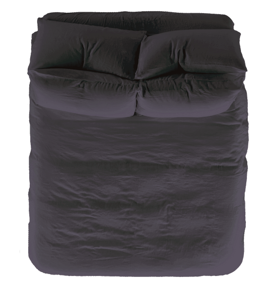 Vintage Linen Duvet Cover - Fig