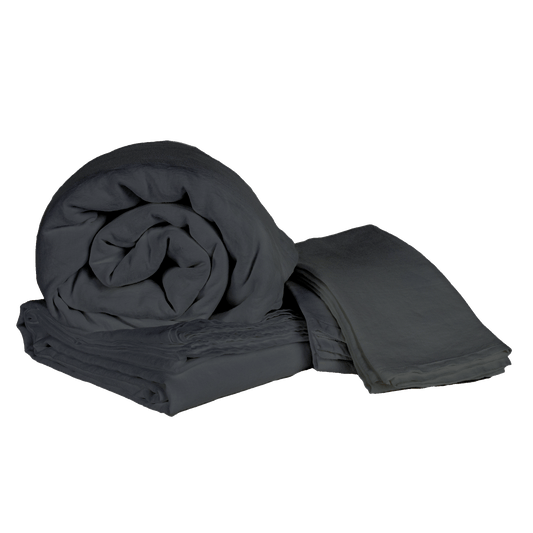 Vintage Linen Sheet Set - Coal