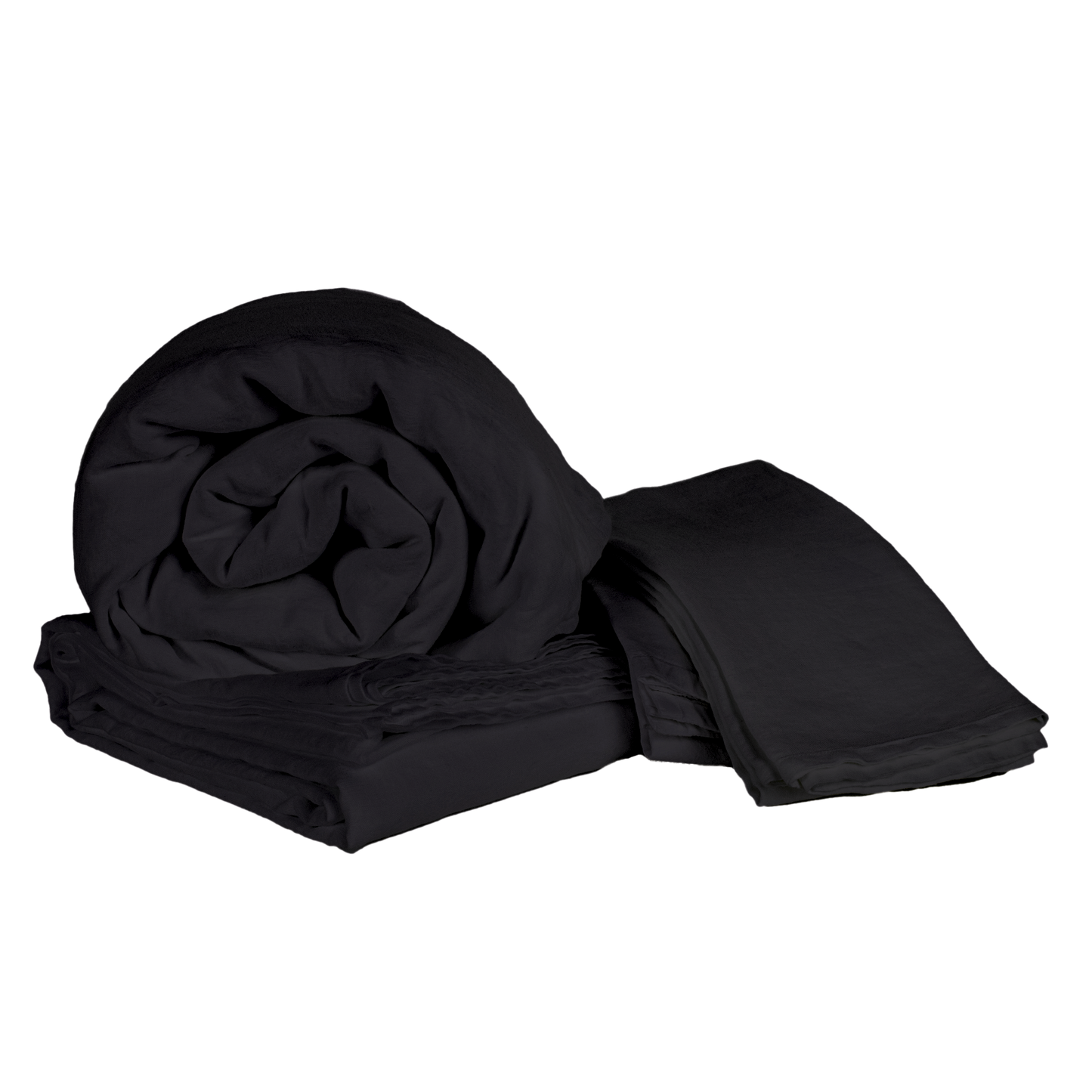 Vintage Linen Sheet Set - Smoke